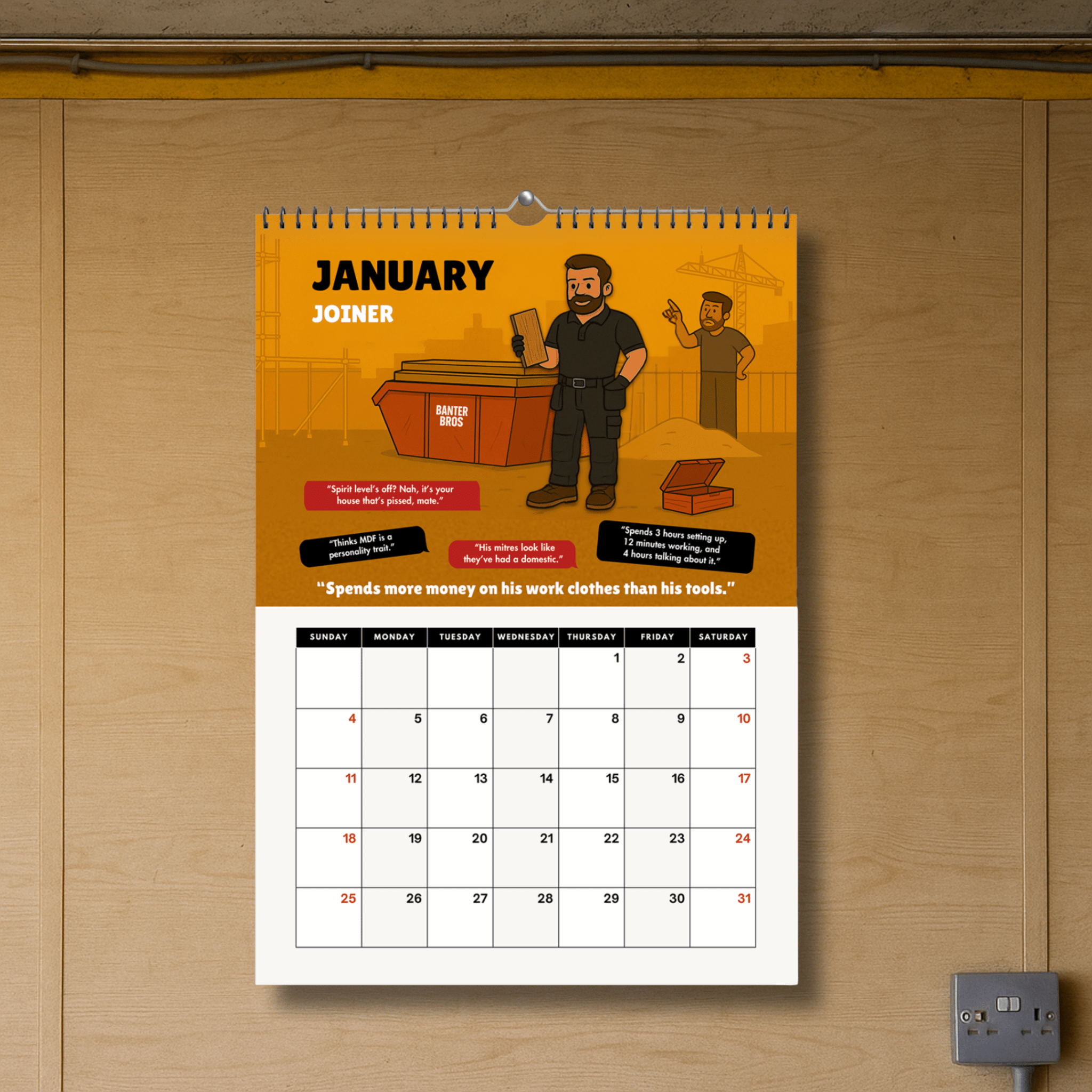 The Construction Calendar 2026 - BanterBros