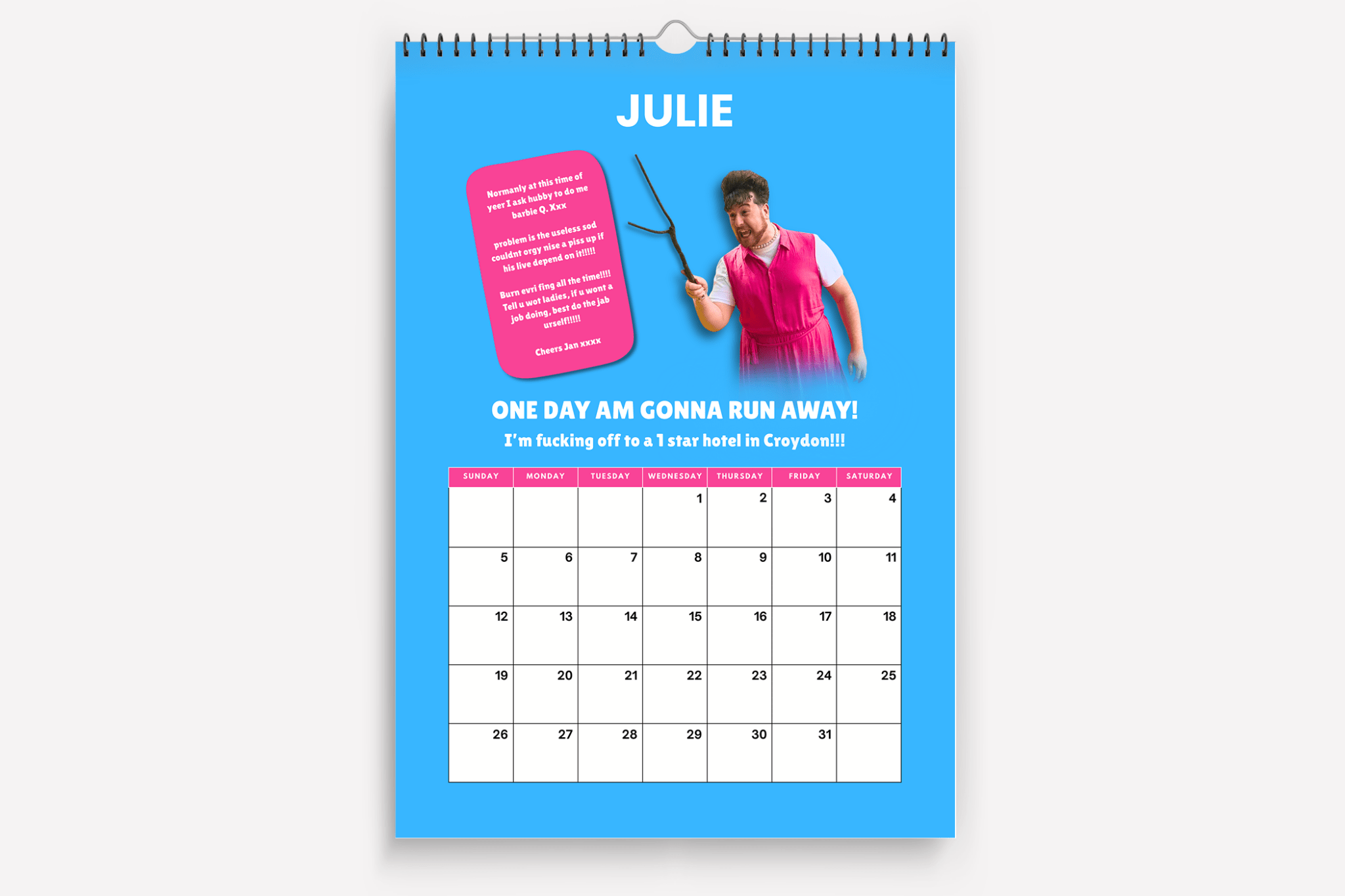 The Janet Calendar 2026 - BanterBros