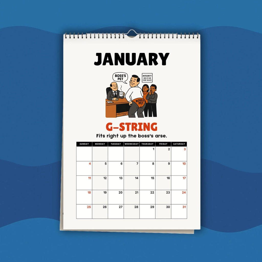 The Work Wanker Calendar 2026 - BanterBros