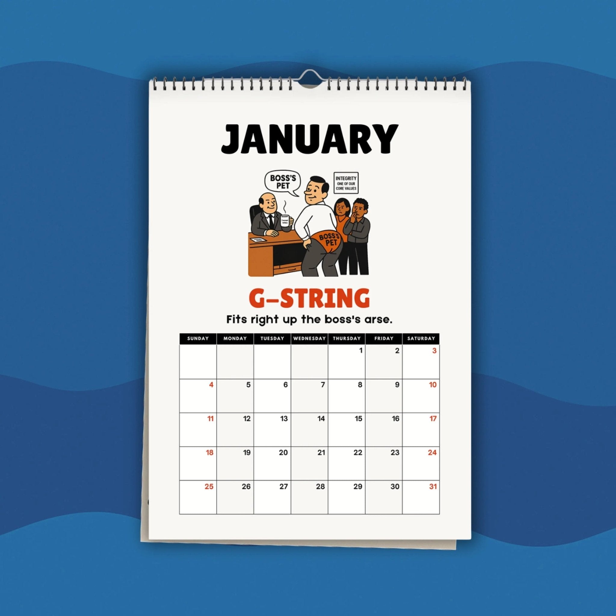 The Work Wanker Calendar 2026 - BanterBros